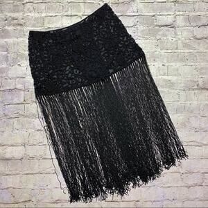 NEW Hippie, Boho Fringe, Beaded Skirt